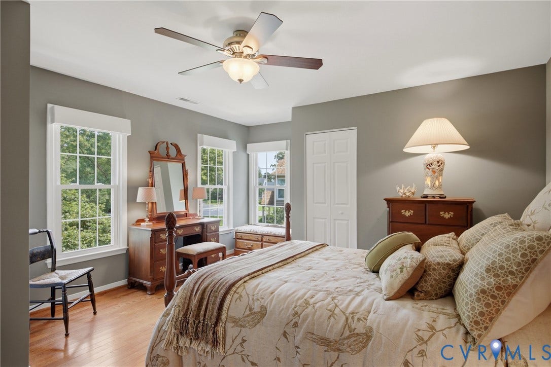 2nd Bedroom Serene feeling, hardwood flooring and abundant natural
