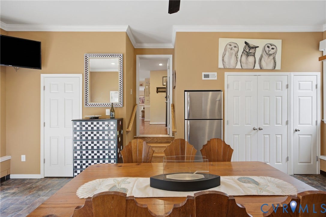 This bonus room is a versatile and you need it to be.  Room for a dining table or maybe a pool table or a project room!  This room also features 2 mechanical closets, both with additional storage.