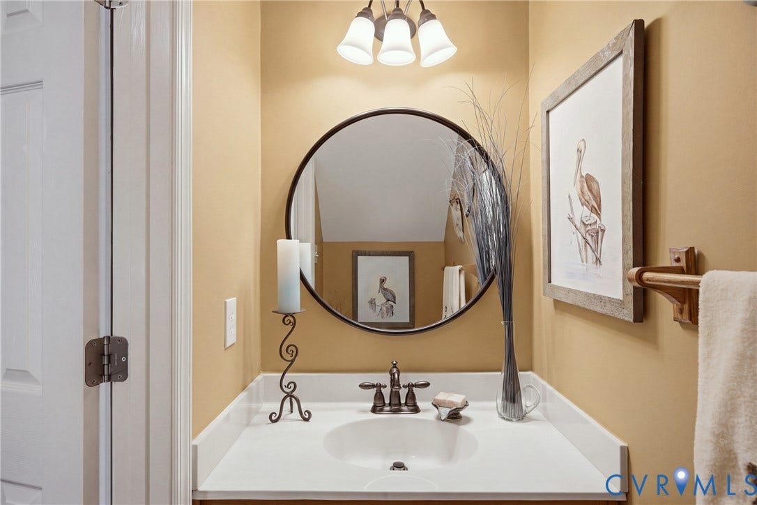 Half bath on the 1st floor