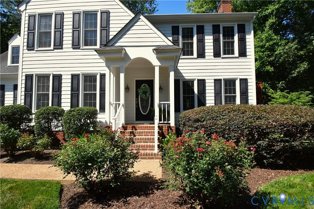 Beautiful landscaping in the front yard