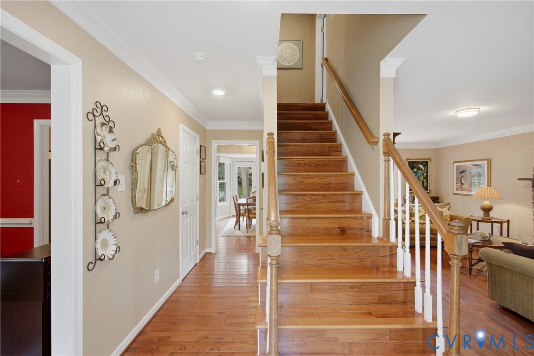 Beautiful hardwood floors grace the 1st floor