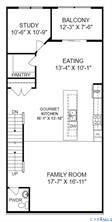 1509 Moore Street, #B, Richmond, VA 23220 Floor plan