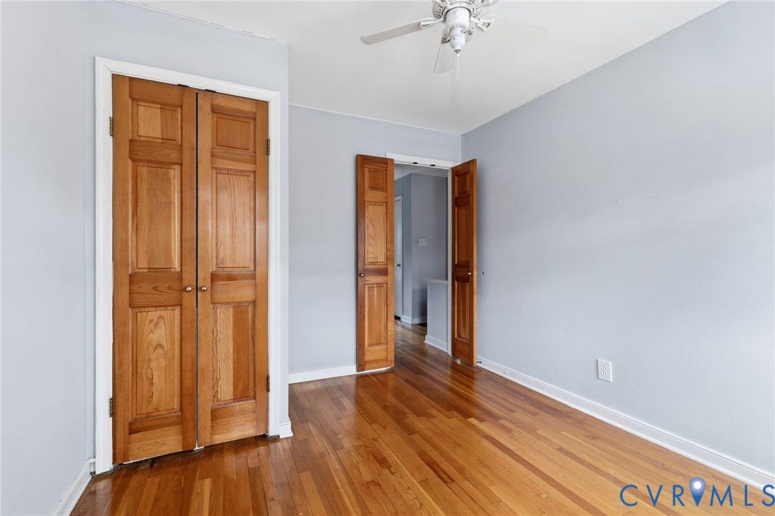 405 N Hamilton Street, #G, Richmond, VA 23221 Stacked washer/dryer in front bedroom closet.