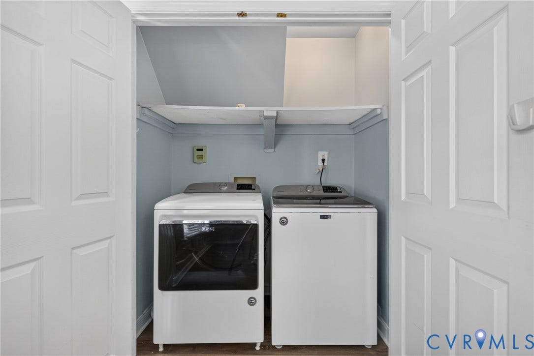 2020 Knotty Drive, Glen Allen, VA 23060 Dedicated laundry closet featuring a built-in shelf and panel doors