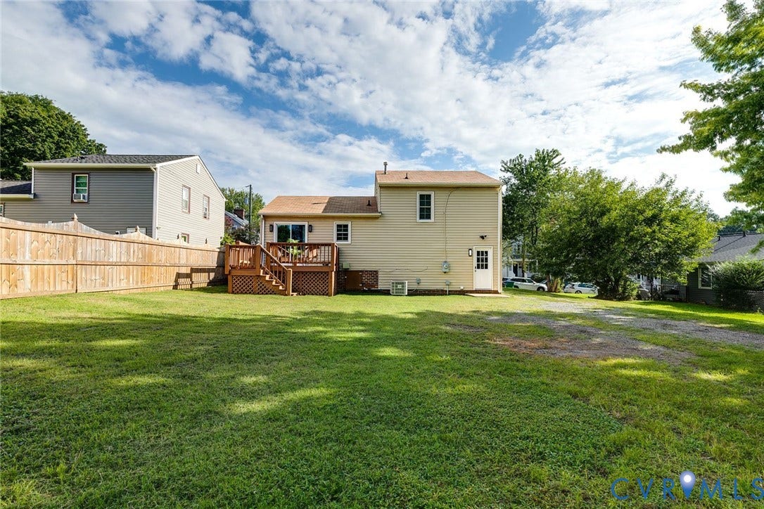 This double width backyard will be a dream for tossing a ball or throwing backyard BBQs.