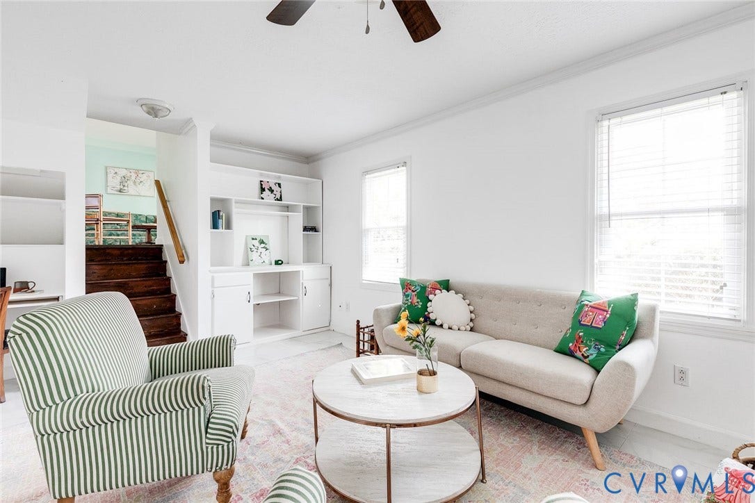 The full ground level could also serve as another living space with a full bathroom and possible 4th bedroom.