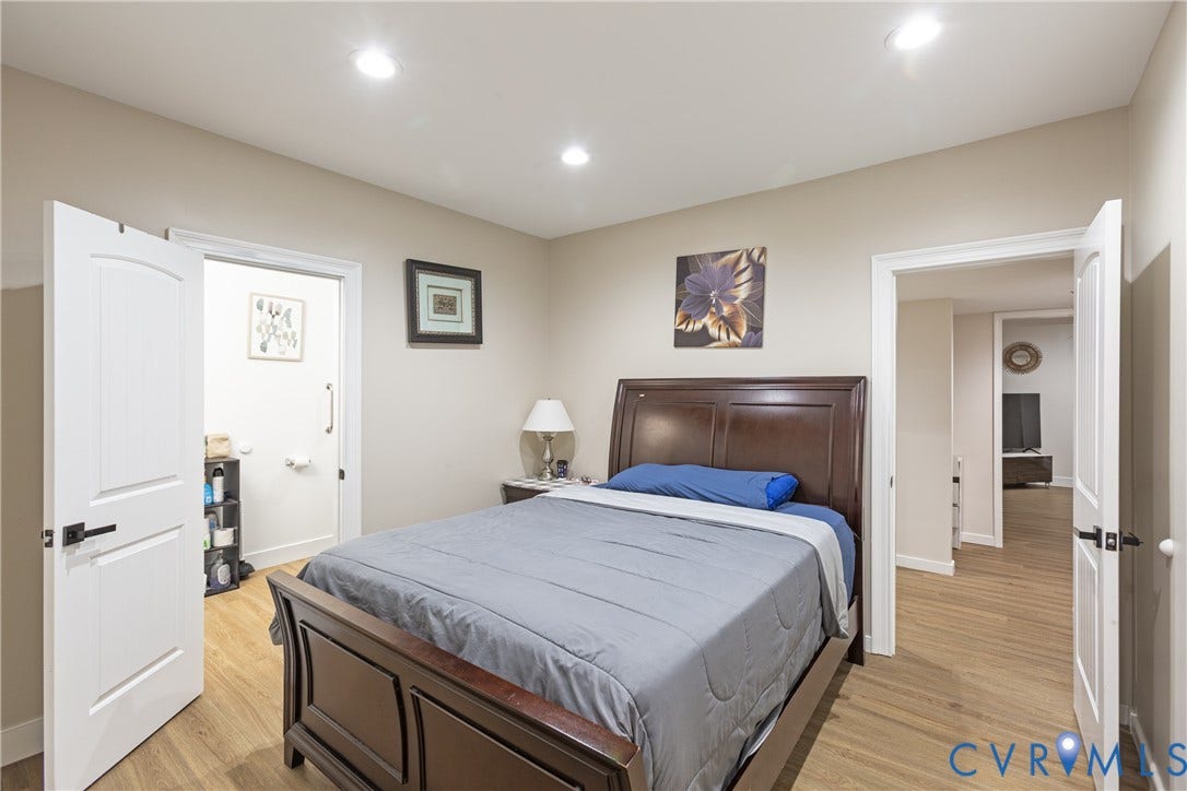 12554 Kain Road, Glen Allen, VA 23059 Recessed ceiling lighting, durable wood-finish flooring, and white interior doors