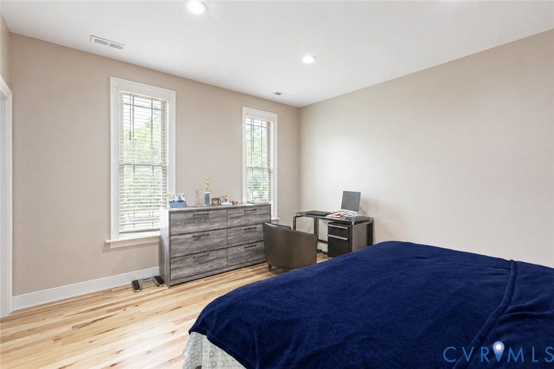 12554 Kain Road, Glen Allen, VA 23059 Recessed lighting, wood-finish flooring, and two windows with blinds