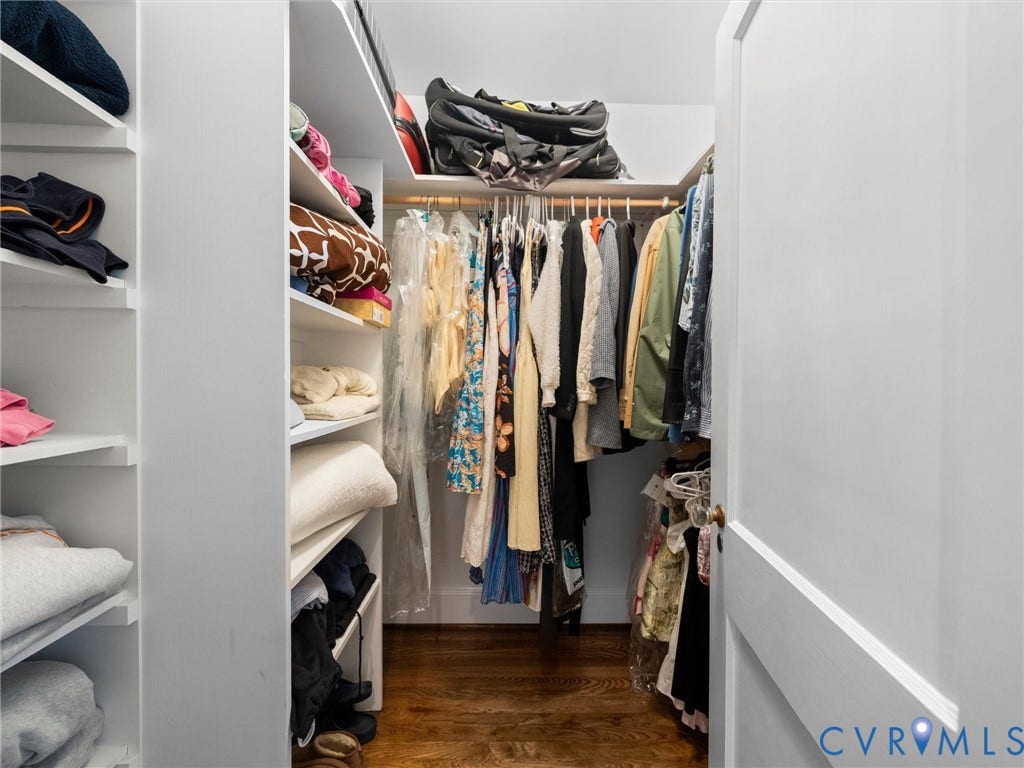 1 Greenway Lane, Hampton Gardens, Richmond, VA 23226 Walk-in and outfitted with custom shelving