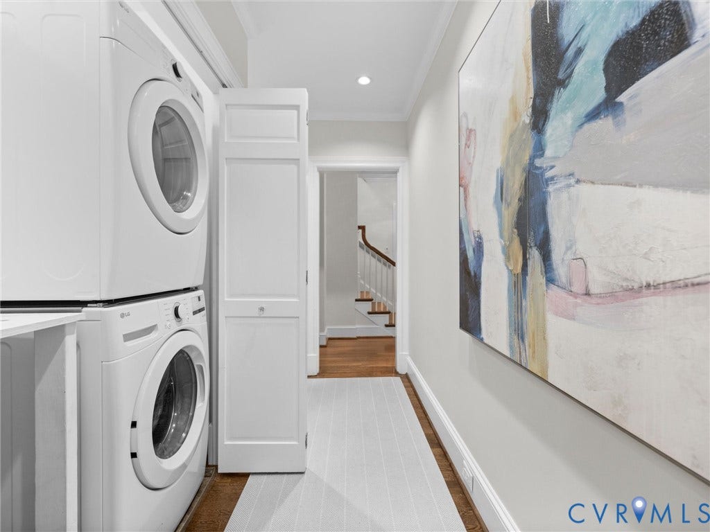 1 Greenway Lane, Hampton Gardens, Richmond, VA 23226 Stack W/D upstairs with folding area