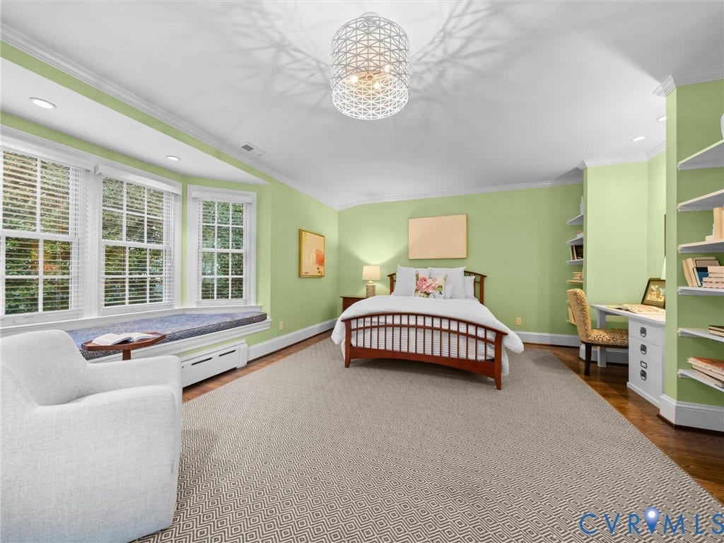 1 Greenway Lane, Hampton Gardens, Richmond, VA 23226 with built-in bookshleves and desk nook