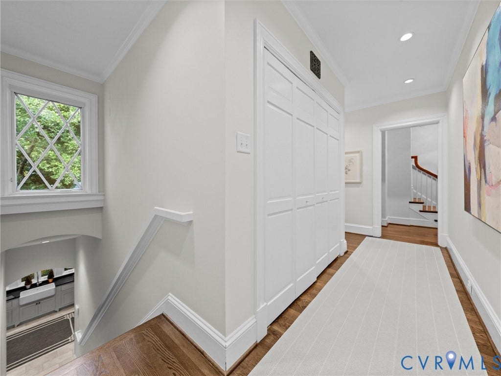 1 Greenway Lane, Hampton Gardens, Richmond, VA 23226 Back staircase to mudroom and family room
