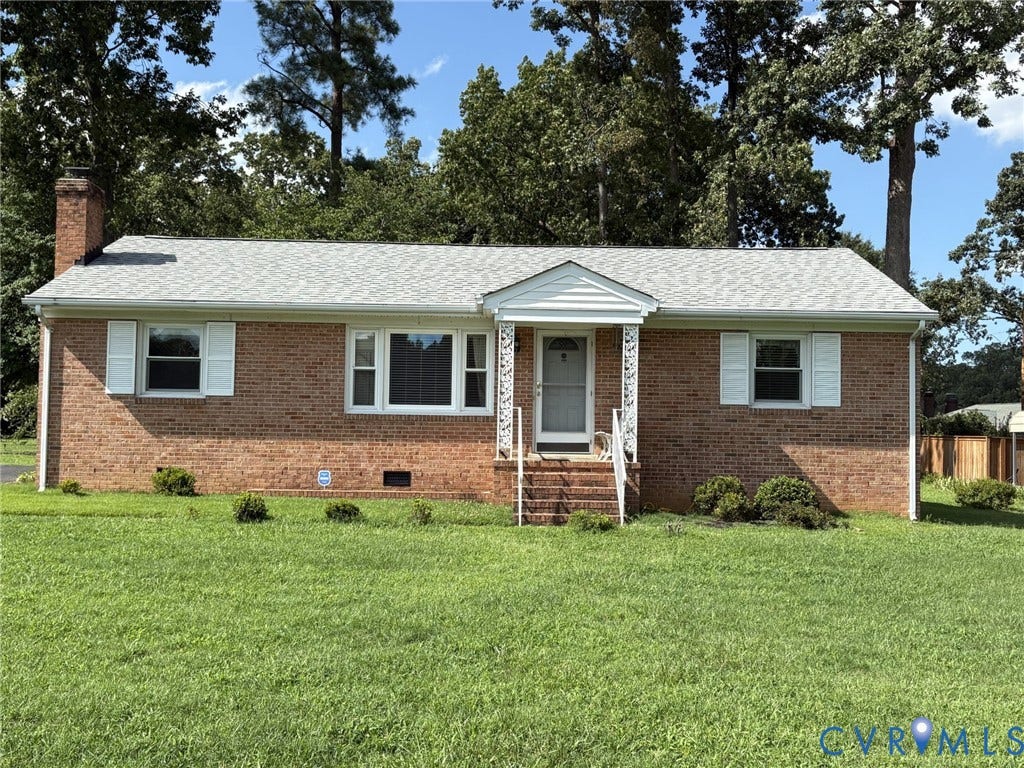 1004 Wilaka Lane, Richmond, VA 23227 All brick 3 bedroom ranch house with 3 bedrooms and 2 baths in the great neighborhood of Chamberlayne Farms