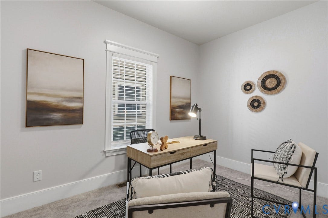 First floor bedroom or office (has closet).