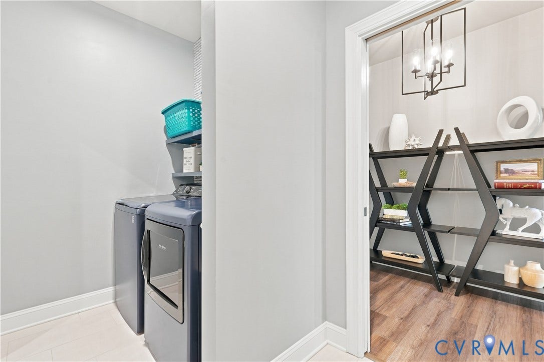 7437 Aldeby Street, Glen Allen, VA 23059 Laundry area with shelving