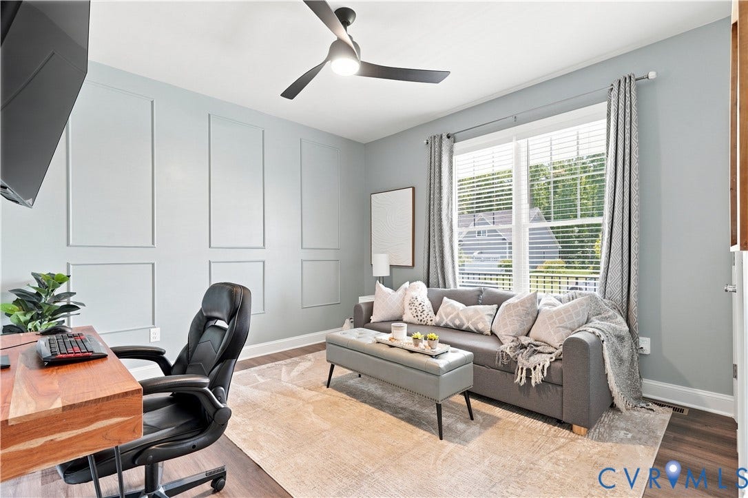 7437 Aldeby Street, Glen Allen, VA 23059 Accent wall with decorative molding
