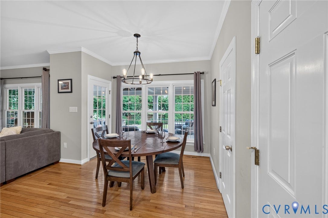 12320 Bradford Landing Way, Glen Allen, VA 23059 Hardwood flooring extends throughout this space featuring multiple windows