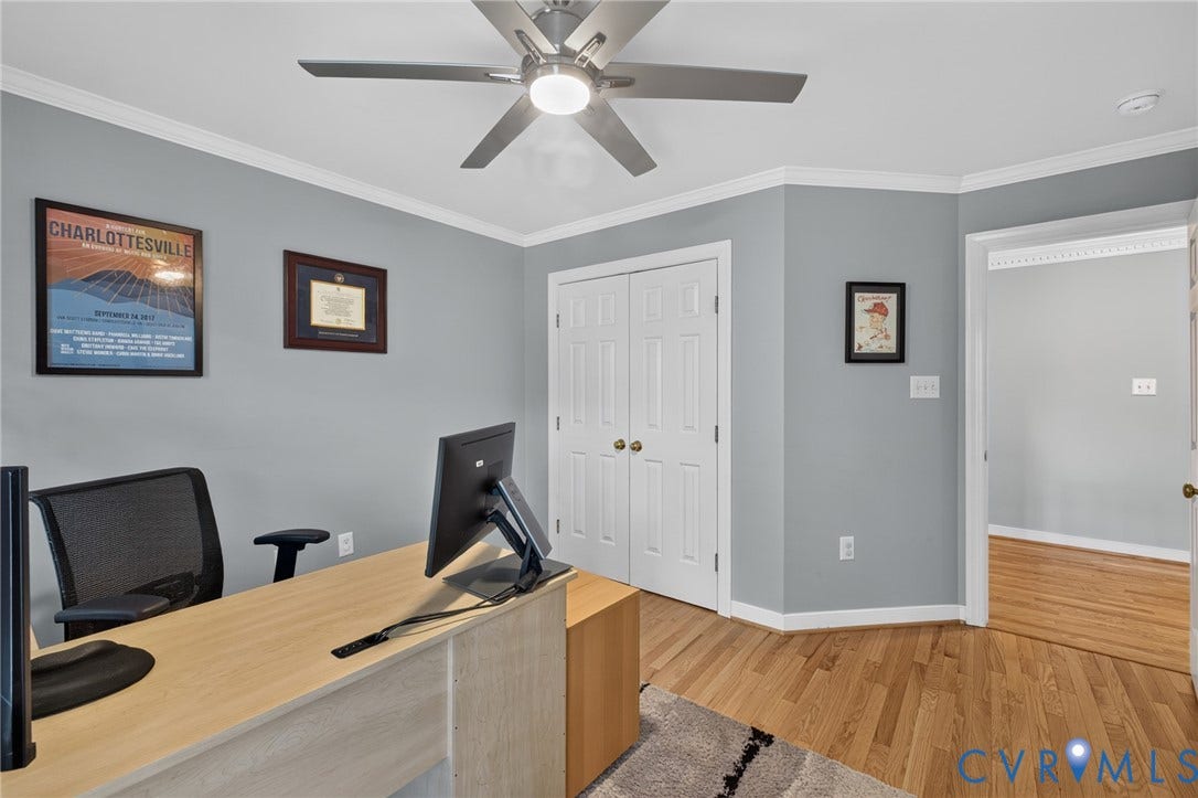 12320 Bradford Landing Way, Glen Allen, VA 23059 Interior room featuring light gray walls and wood-finish flooring