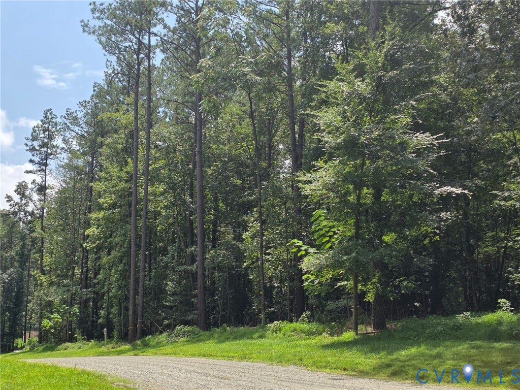 2016 Beauly Court, Powhatan, VA 23139 Wooded lot featuring mature trees and a gravel road frontage
