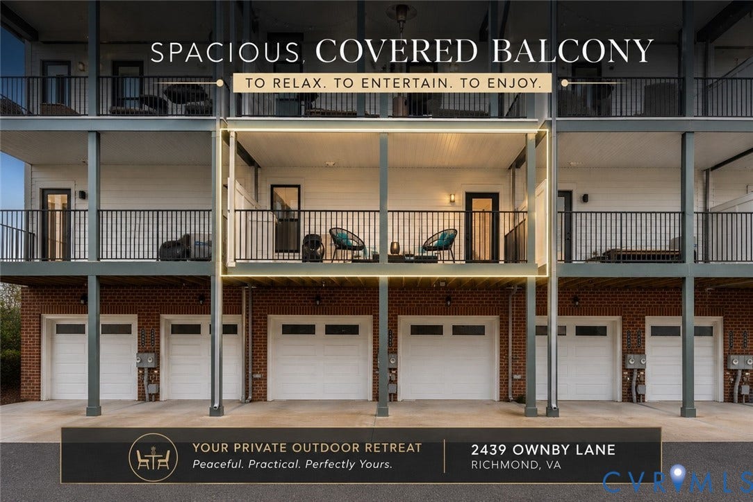 2439 Ownby Lane, #B 13, Richmond, VA 23220 Large Balcony