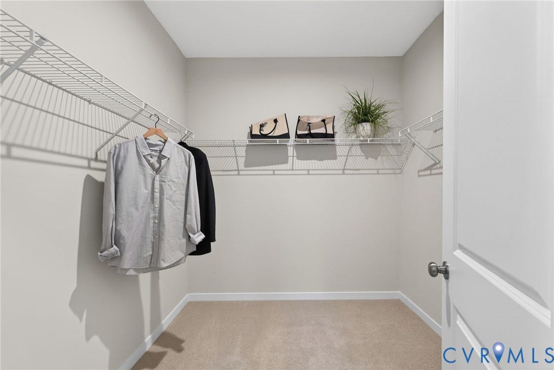 2439 Ownby Lane, #B 13, Richmond, VA 23220 Wall-mounted wire shelving and hanging rods