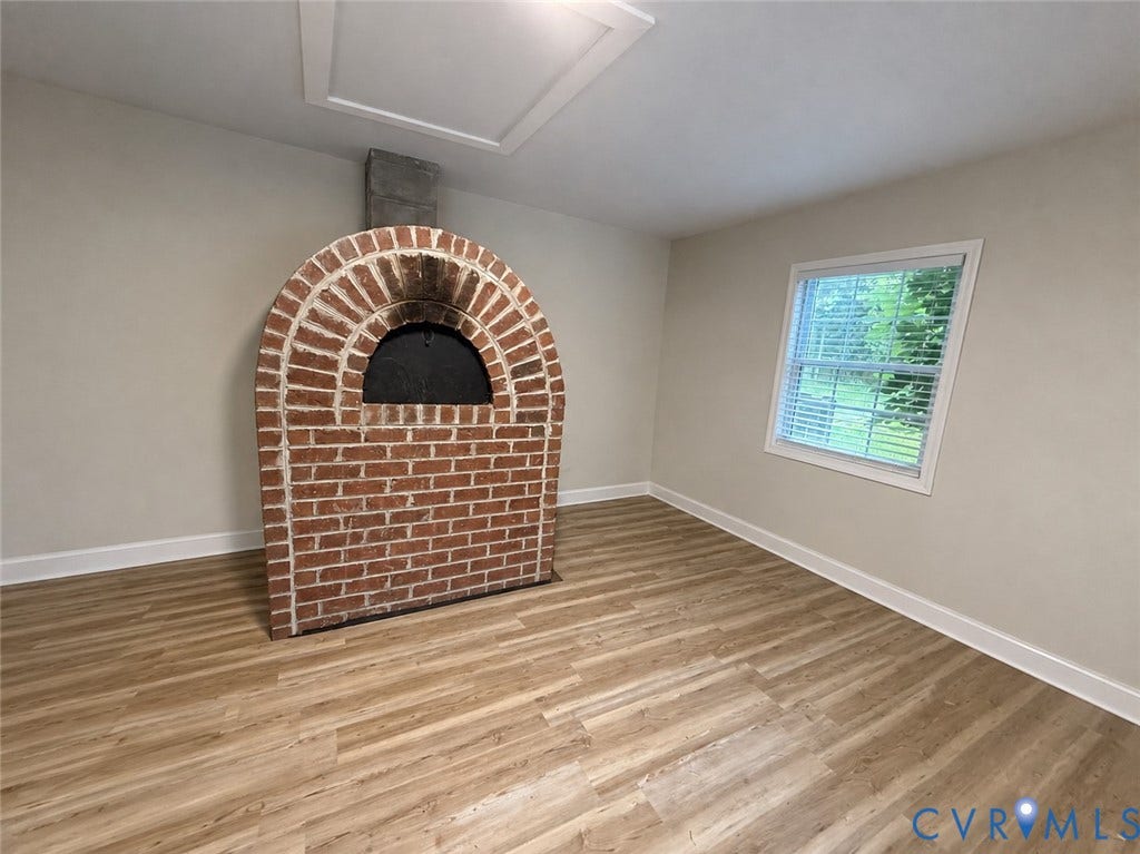 Finished multi-purpose shed with brick oven