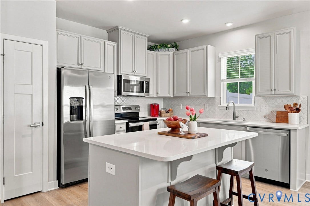 10877 Genito Square Drive, Midlothian, VA 23112 Quartz countertop, tiled backsplash, stainless steel appliances