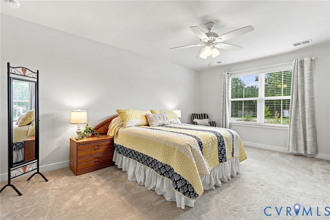 10877 Genito Square Drive, Midlothian, VA 23112 Large Primary Bedroom with EnSuite Bath and Large Walk In Closet