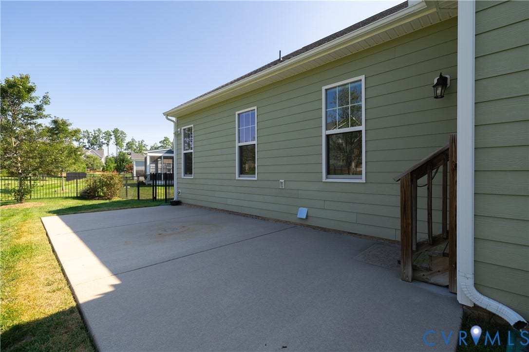 Concrete patio