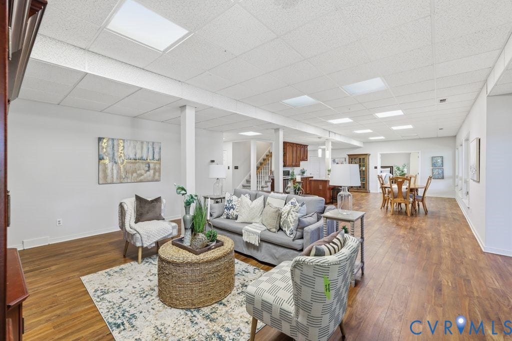 8809 Merseyside Lane, Chesterfield, VA 23832 finished basement