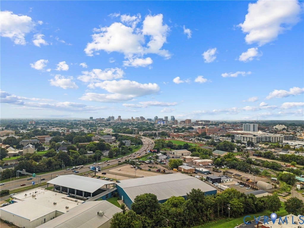 2445 Ownby Lane, #B15, Greater Scott's Addition, Richmond, VA 23220 Aerial view of nearby Downtown Richmond