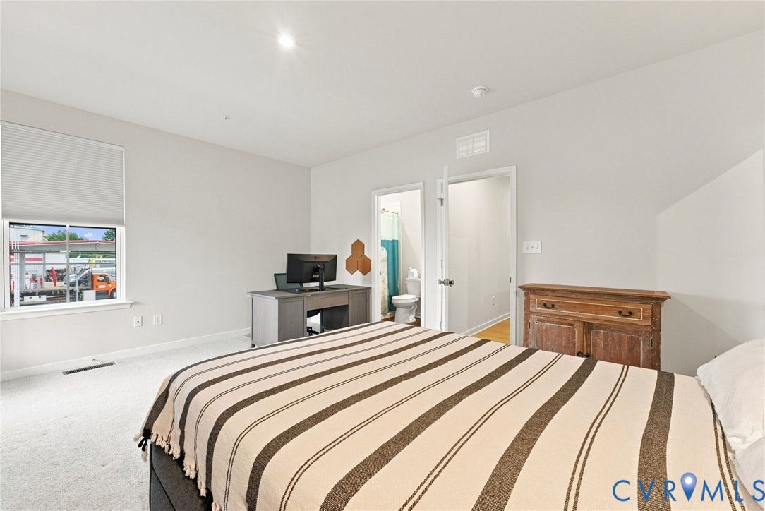 2445 Ownby Lane, #B15, Greater Scott's Addition, Richmond, VA 23220 Carpeted flooring, white walls, and a window with blinds