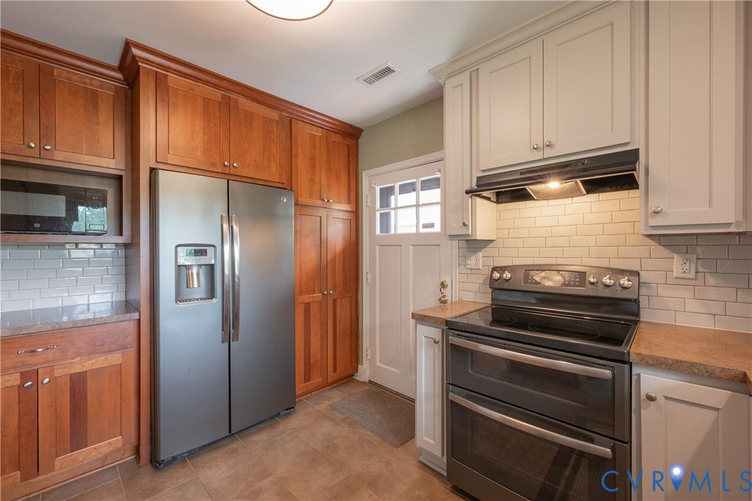 5709 Monument Avenue, Richmond, VA 23226 Kitchen with custom pantry and access door to the driveway