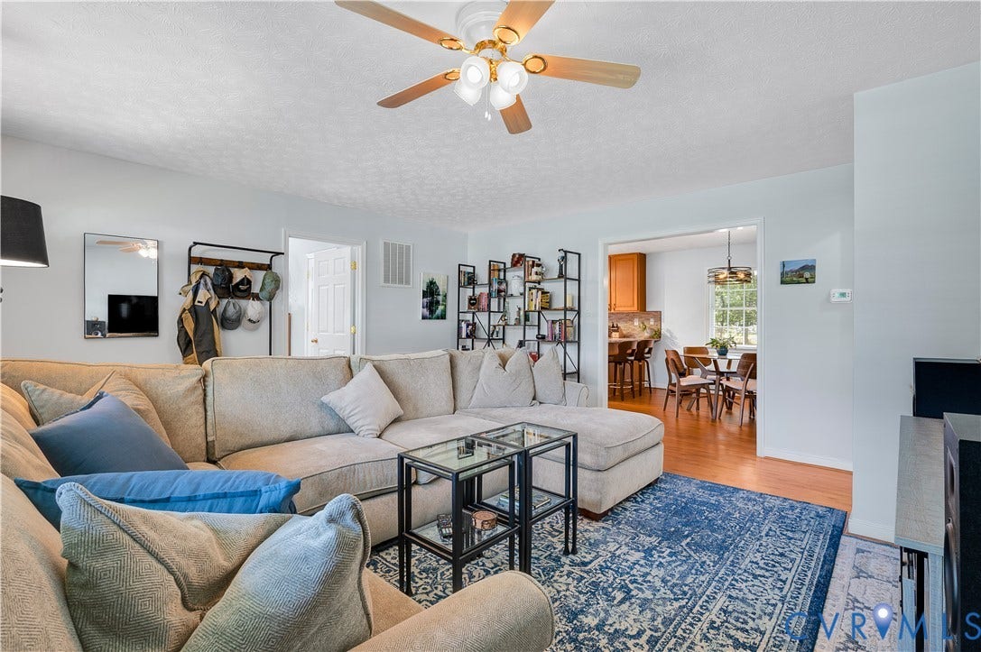 3117 Pinefields Drive, Henrico, VA 23231 Recessed lighting and ceiling fan overhead