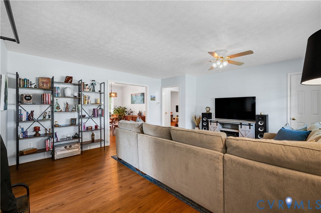 3117 Pinefields Drive, Henrico, VA 23231 Spacious living room featuring hardwood flooring.