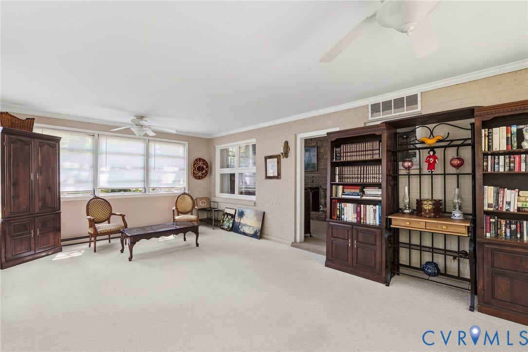 8208 Michael Road, Henrico, VA 23229 Recessed lighting, ceiling fan, and multiple windows with roller shades