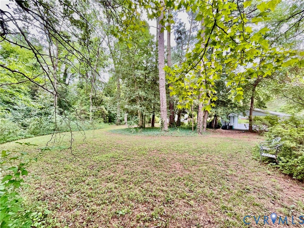 8208 Michael Road, Henrico, VA 23229 Expansive natural backyard with mature trees