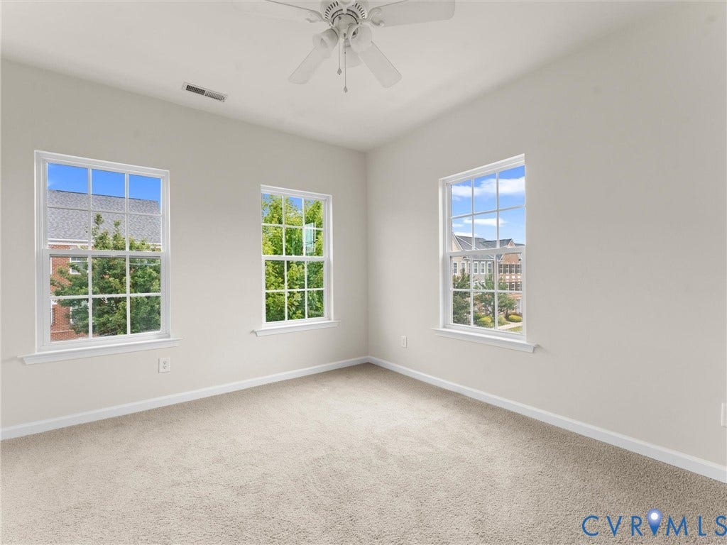 1901 Liesfeld Parkway, West Broad Village, Glen Allen, VA 23060 Recessed lighting, ceiling fan, white trim, light-colored walls, and neutral carpeting