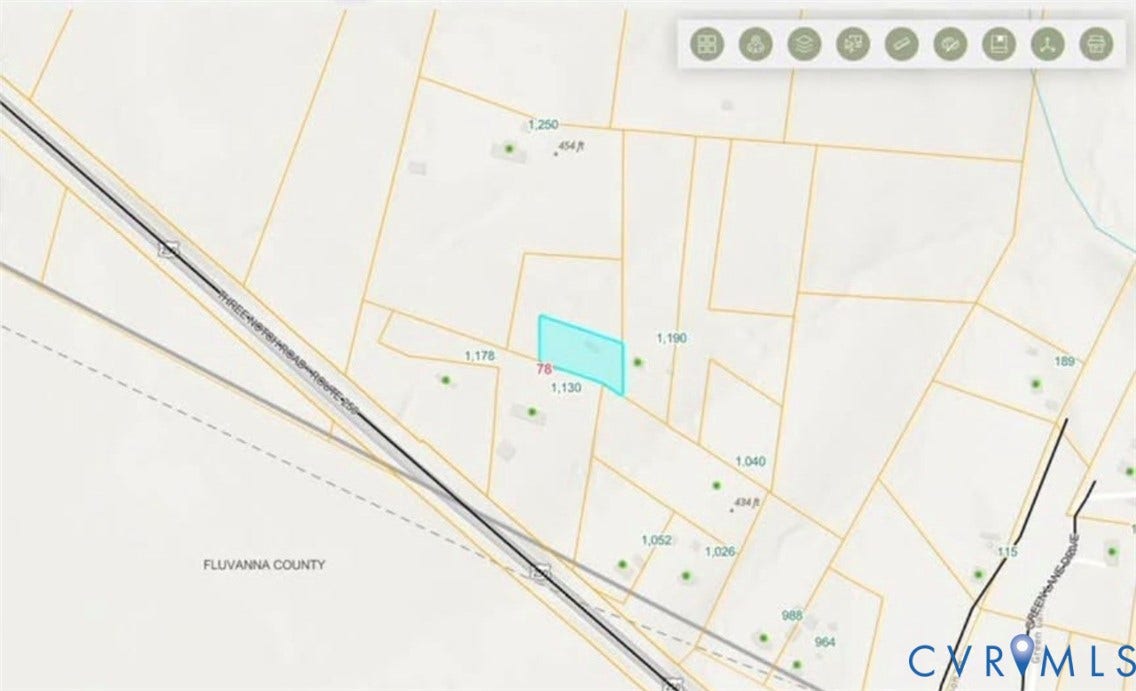 Property Map. Illustrating the spatial arrangement of parcels and associated data within Fluvanna County