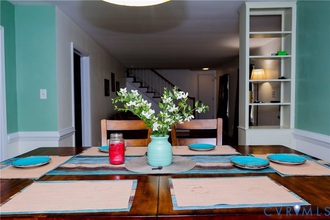 4941 Hopkins Road, Chesterfield, VA 23234 Wood-finish with built-in shelving.