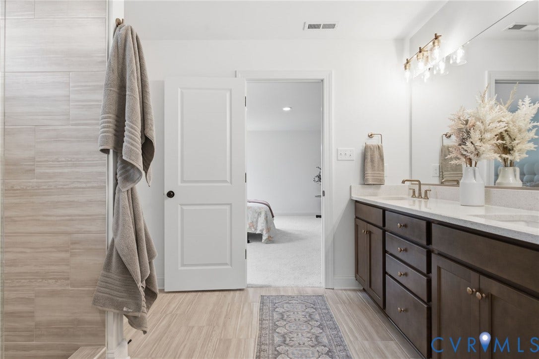 Primary Bathroom -Photo represents the actual home