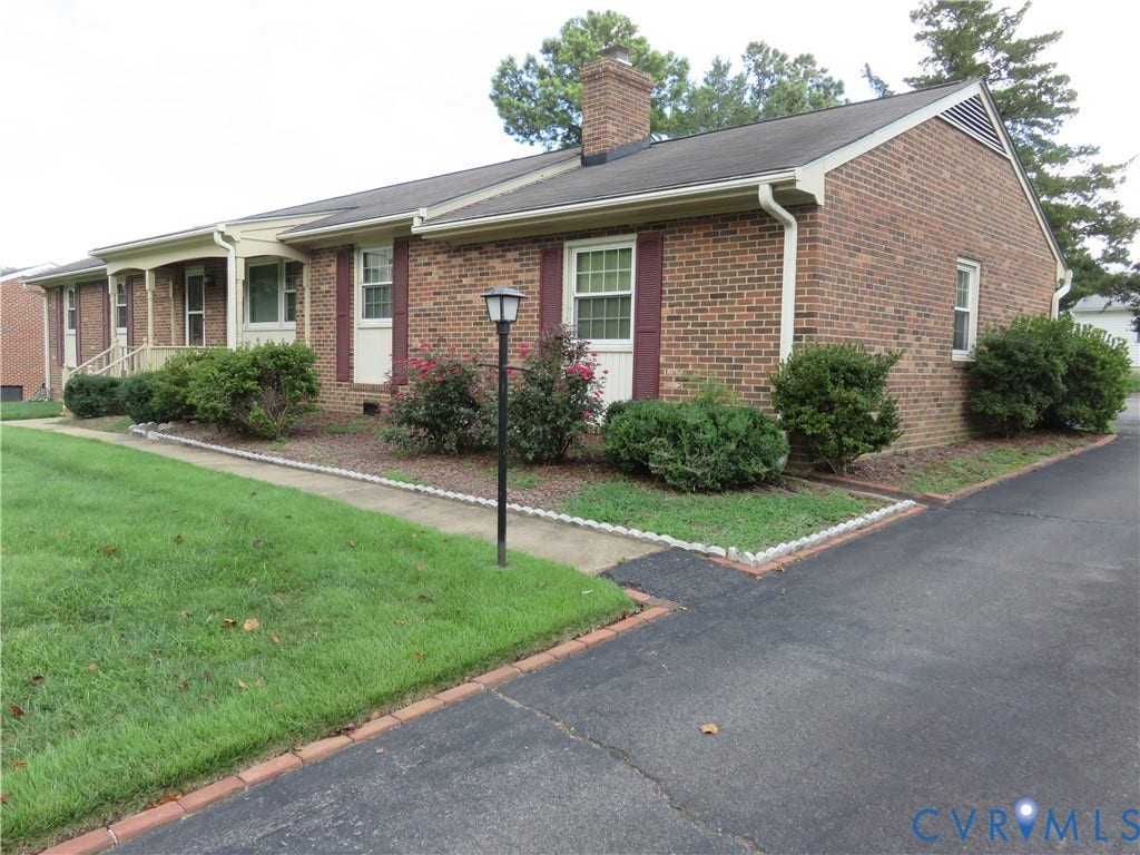 3107 Neale Street, Eastern Henrico, Richmond, VA 23223 Brick exterior with gabled roofline