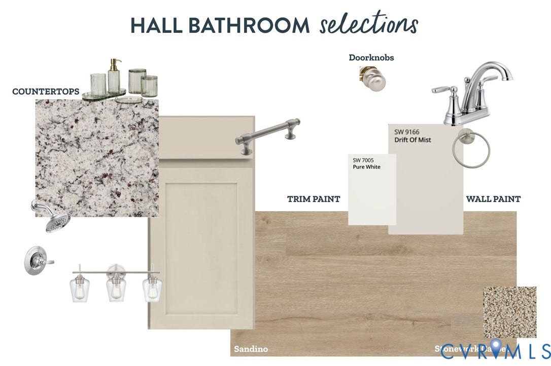 3462 Red Hill Road, Gordonsville, VA 22942 Hall Bathroom Design Selections