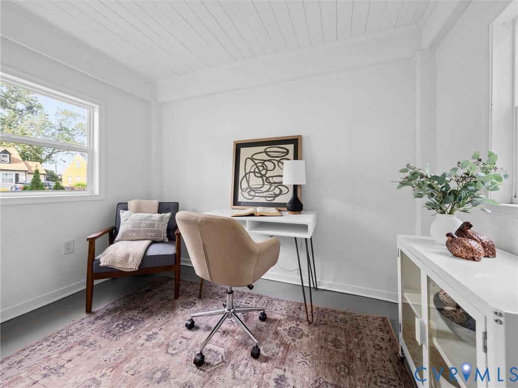 709 Ratcliffe Avenue, Richmond, VA 23222 White plank ceiling featuring recessed lighting