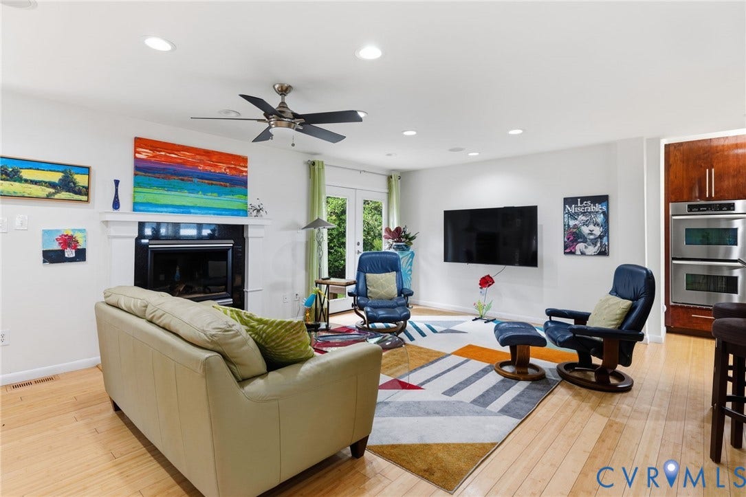 3416 Walkers Ferry Road, Walkers Ferry, Midlothian, VA 23112 Recessed lighting, wood-finish flooring, and a ceiling fan