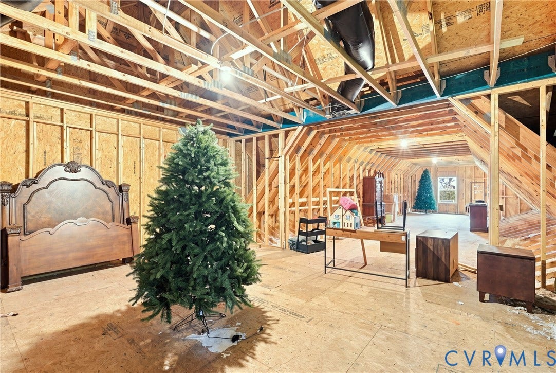 6907 Carden Park Drive, Carden Park, Moseley, VA 23120 Area above the garage, huge storage space