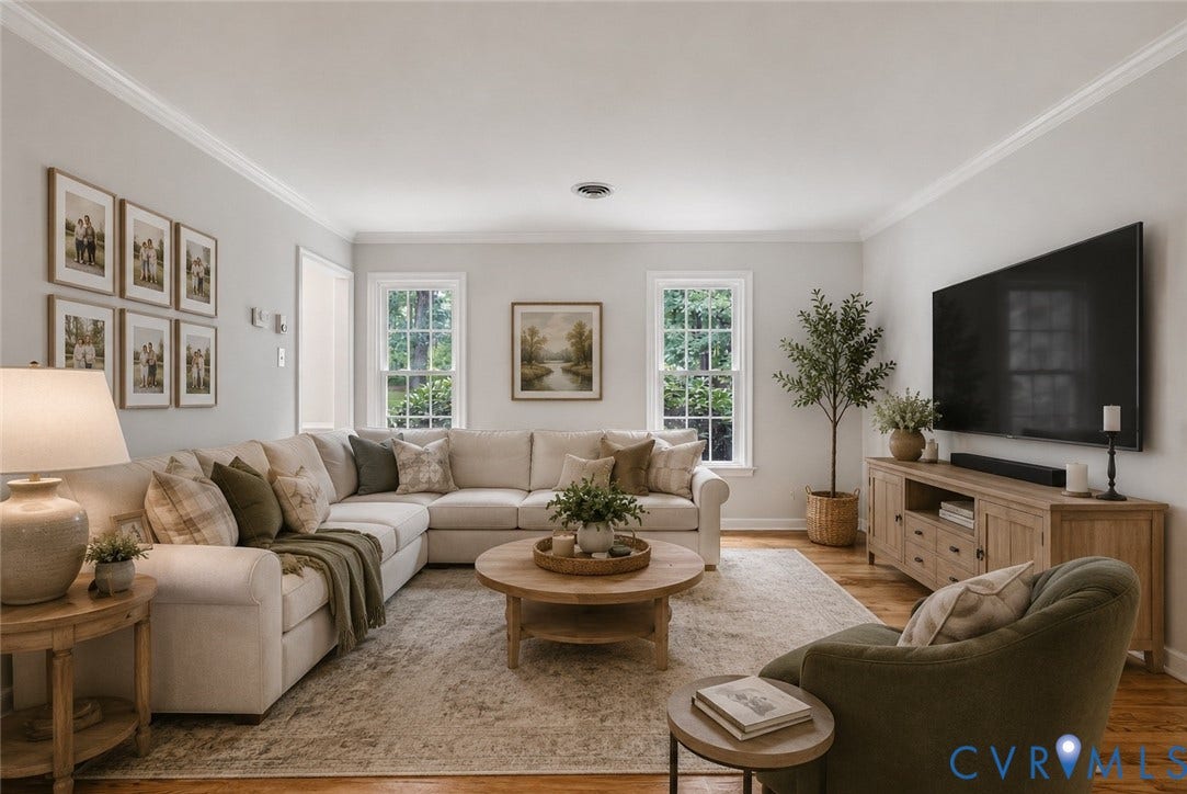 10478 Gould Hill Road, Studley, Hanover, VA 23069 Virtual staging of Living room