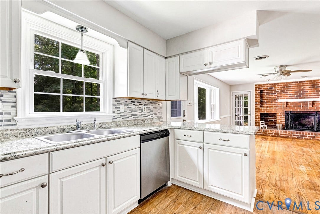 10478 Gould Hill Road, Studley, Hanover, VA 23069 View from kitchen looking great room