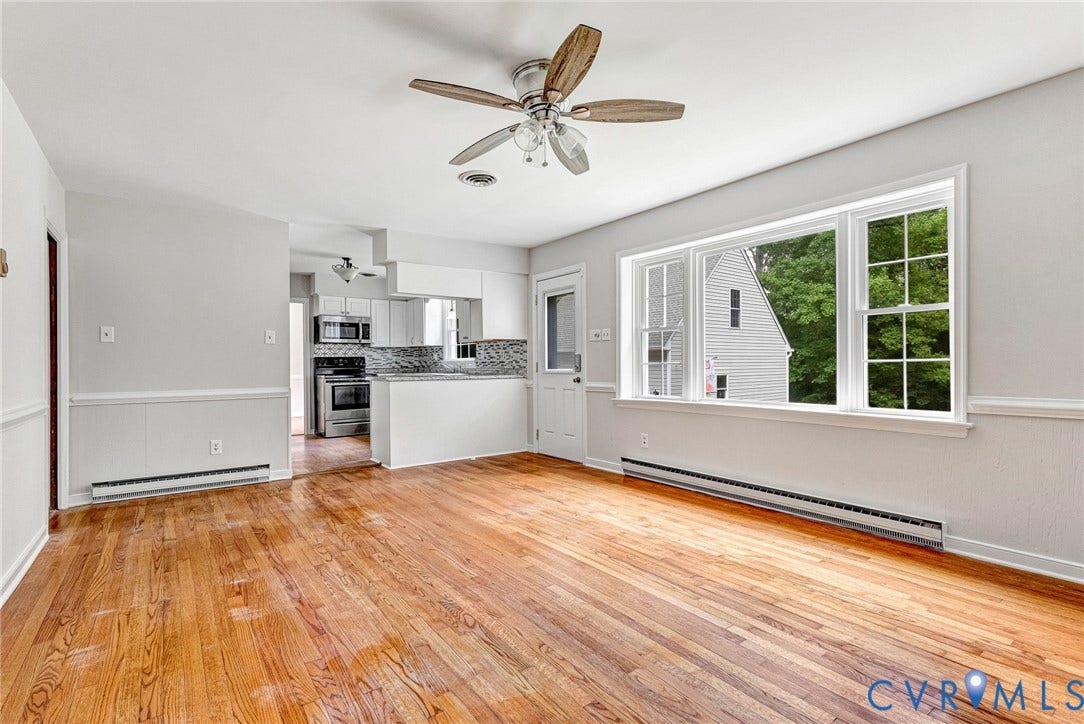 10478 Gould Hill Road, Studley, Hanover, VA 23069 Wood-finish flooring throughout, bright white walls with fresh paint.