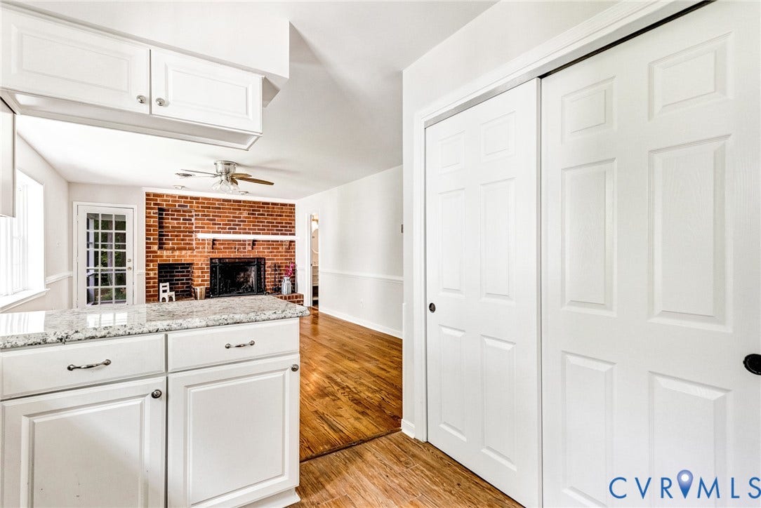 10478 Gould Hill Road, Studley, Hanover, VA 23069 Laundry closet in kitchen